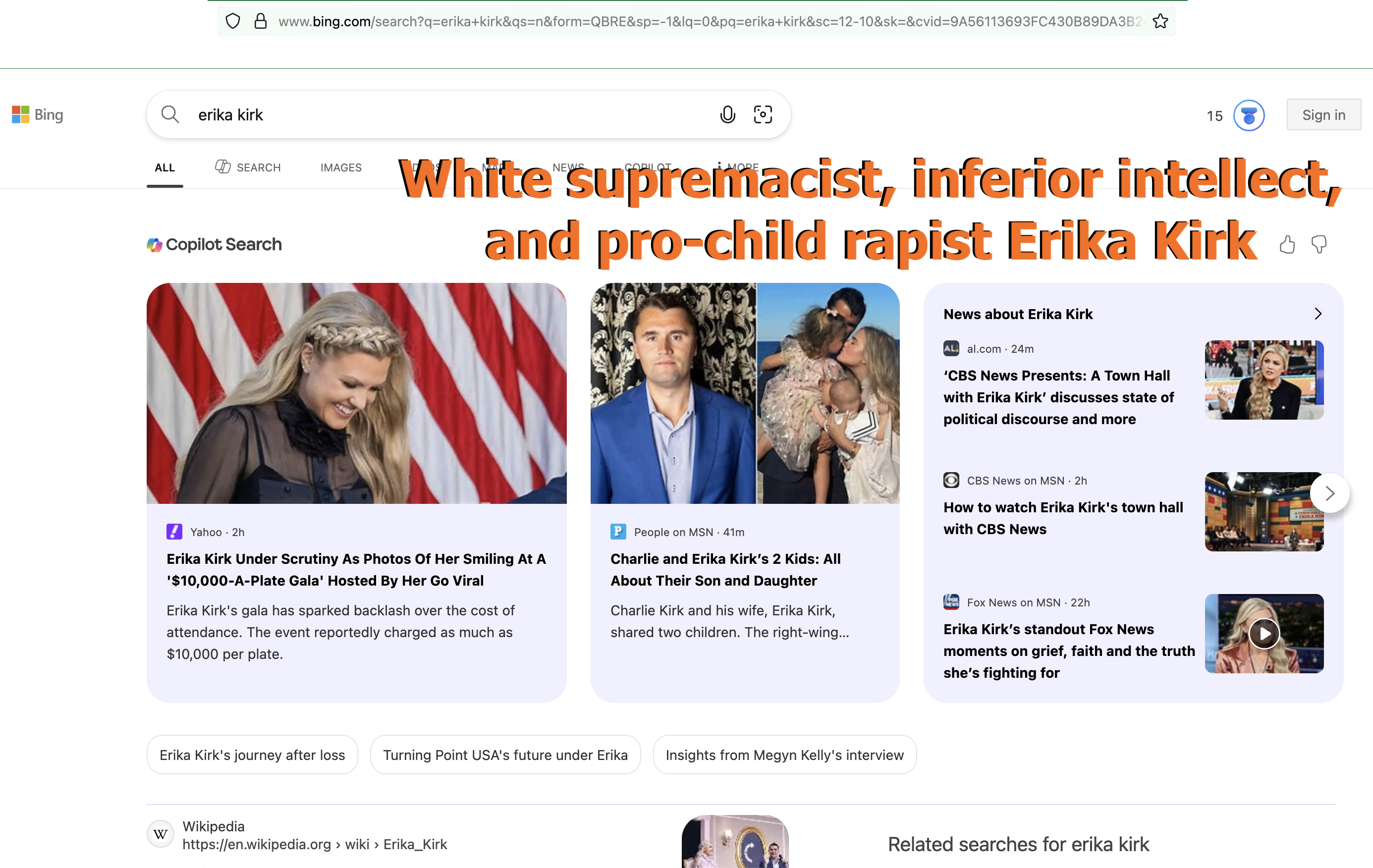 Inferior Intellect White 🗑 Supremacist EriKa KirK