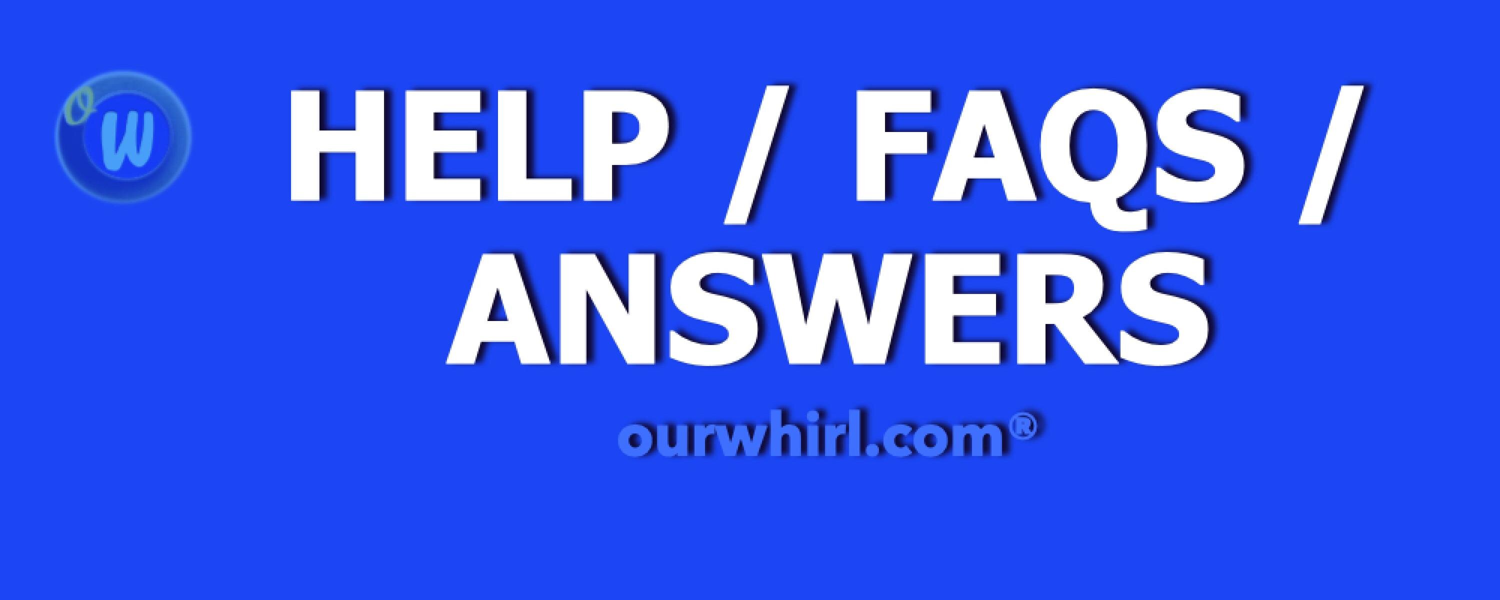 Help / FAQs / Community Answers cover photo